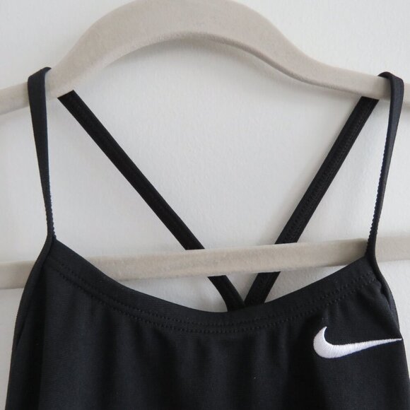 NIKE HYDRASTRONG Solid Racer Women's Athletic Swimsuit in Black - Size 0 NWT - Picture 4 of 12
